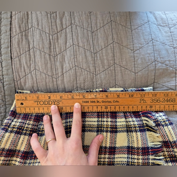 The Villager Vintage 100% Wool Pleated Wrap Skirt - Picture 11 of 11